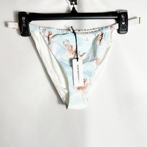 NWT WeWoreWhat BABV ANGELS RUCHED BOTTOM - Picture 3 of 4